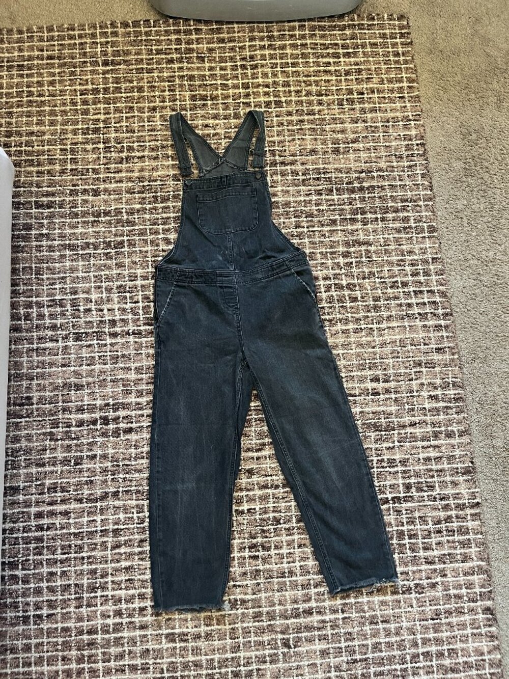 Womens Black Denim Overalls size 6
